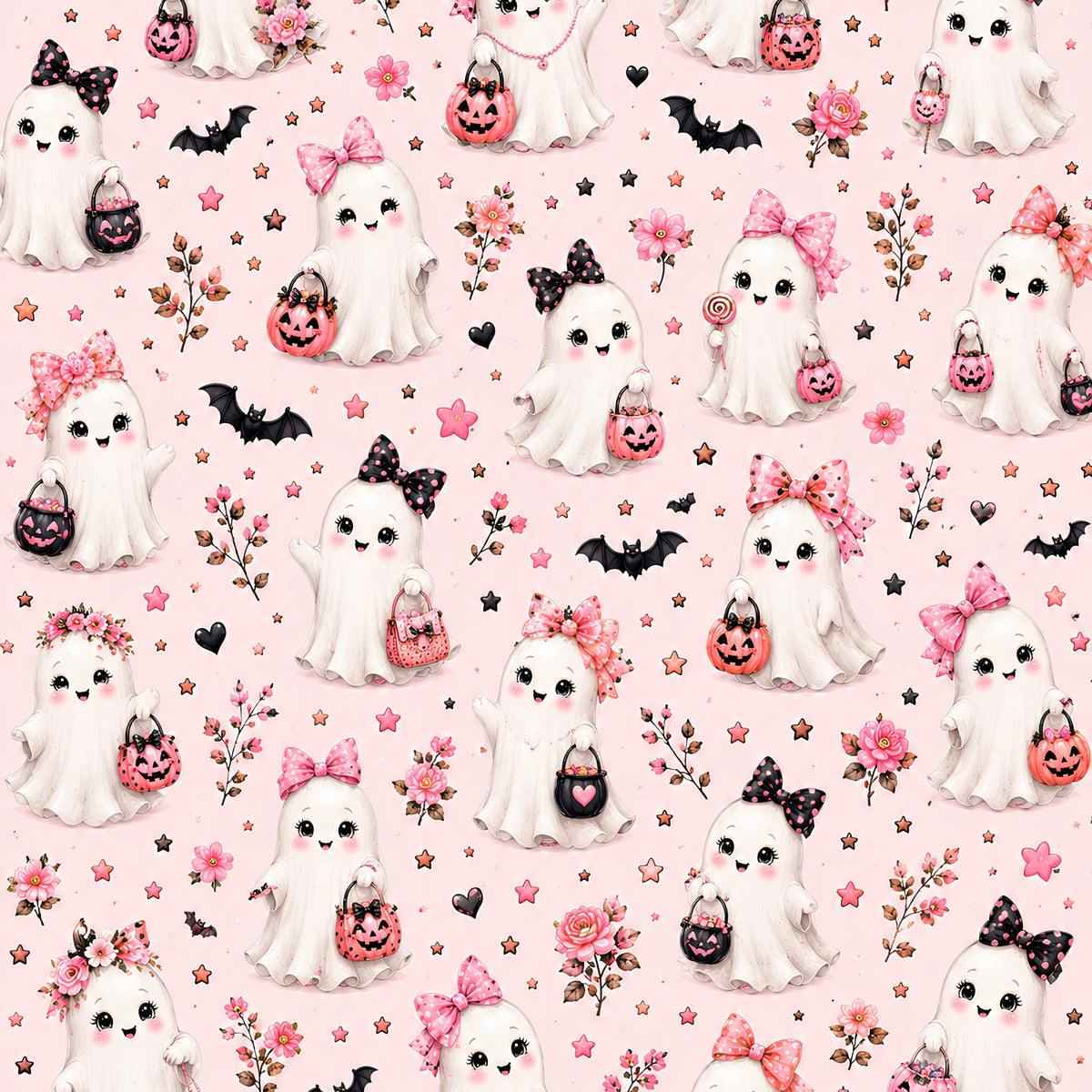 Ghostly Halloween Digital Paper Pack | 15 Cute Halloween Printable Backgrounds