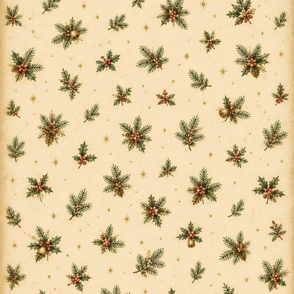 Home for Christmas Printable Paper Collection | 20 Digital Papers