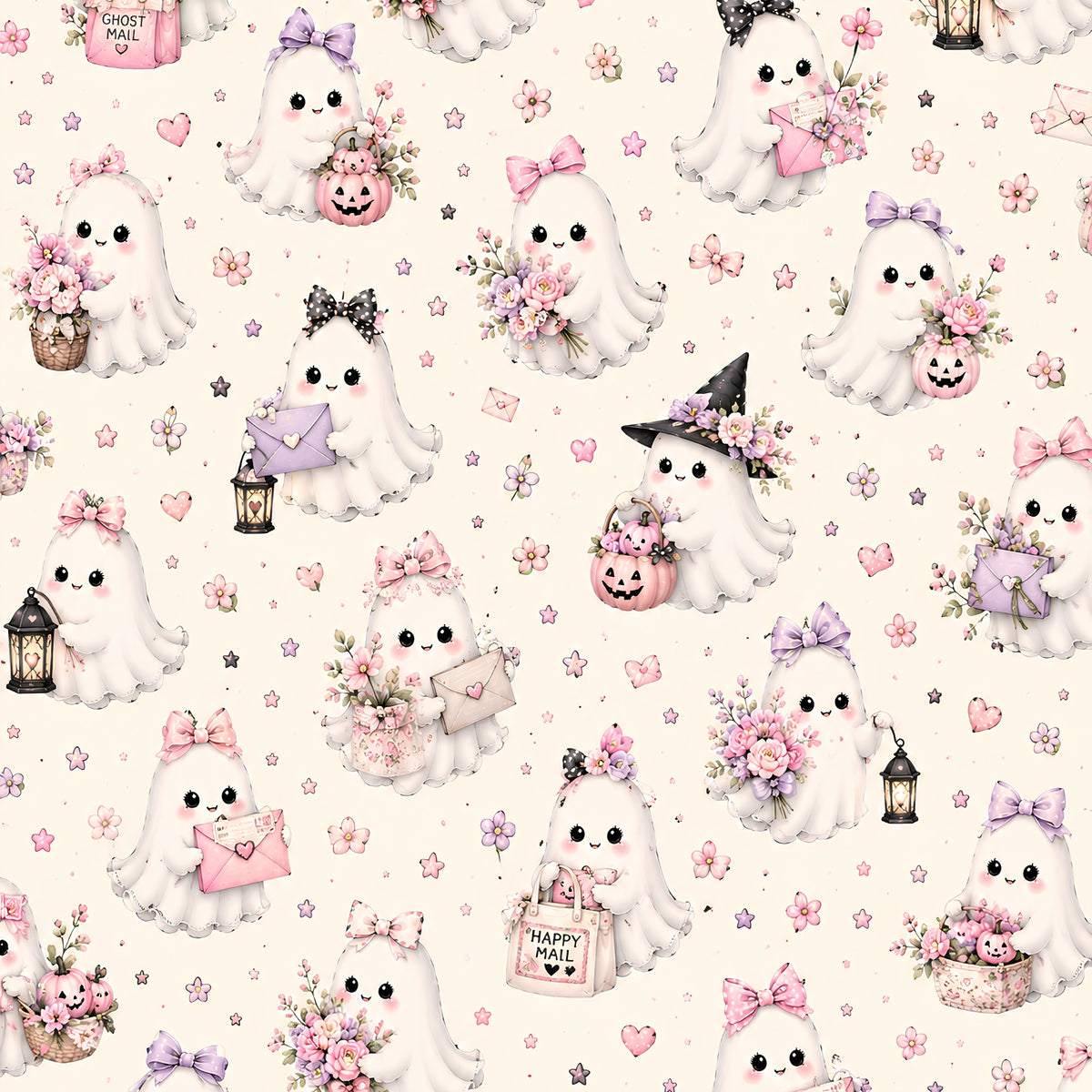 Ghostly Halloween Digital Paper Pack | 15 Cute Halloween Printable Backgrounds
