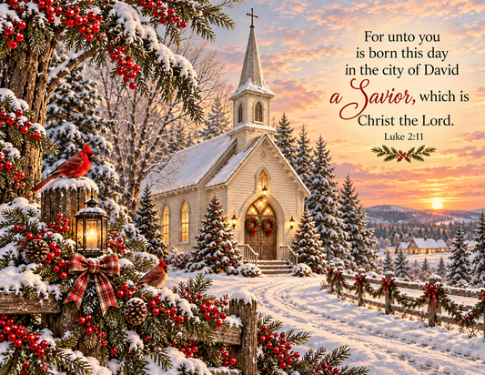 A Savior Is Born Printable Christmas Card | Christian Nativity Digital Card