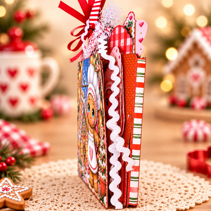 Gingie’s Christmas Bakery Bundle | 3D Card Folio, Digital Papers, Tags & Ephemera